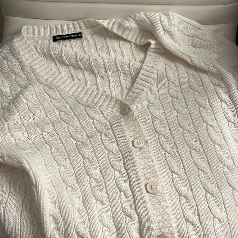 Brandy Melville Button Sweater Top